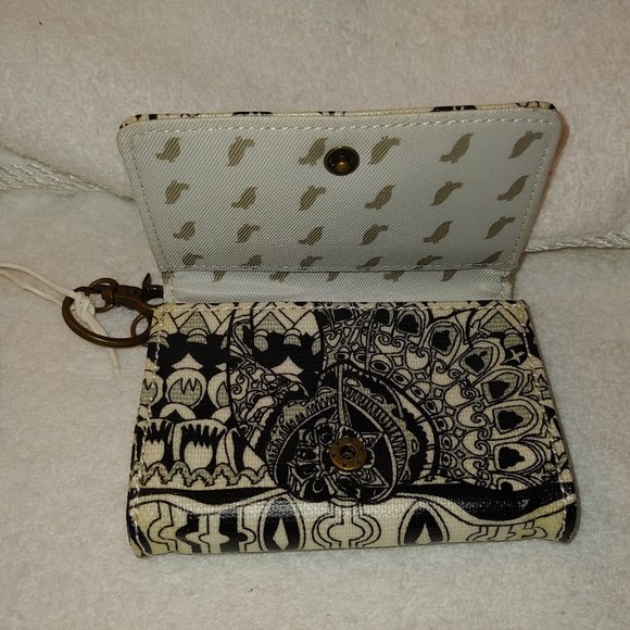 Sakroots Artist Circle Small ID Wallet With Key Ring - Picture 3 of 4